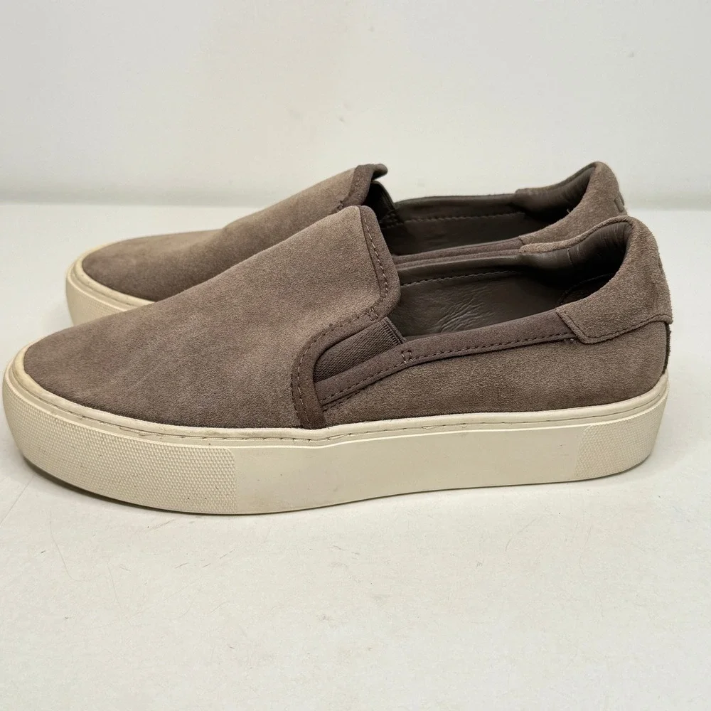 UGG Jass Sneakers Brown Suede Platform Slip On 1106545 Womens Sz 5.5 Loafer